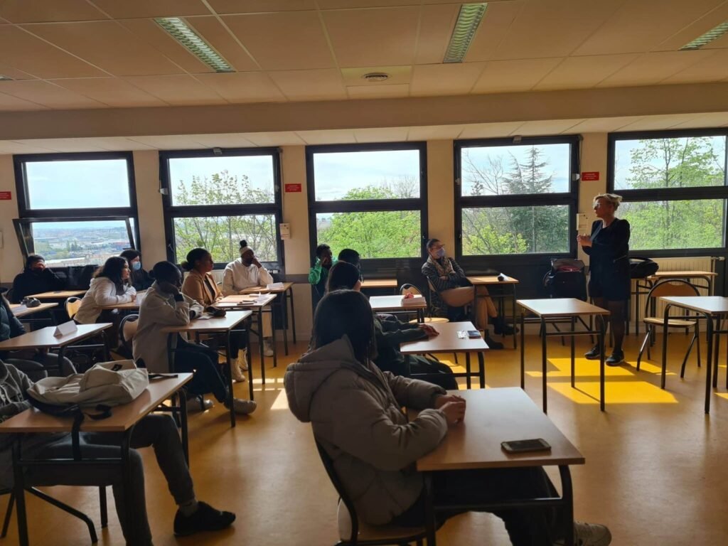 Partage expérience de l’entreprenariat au lycée Chabrières marion ferlin